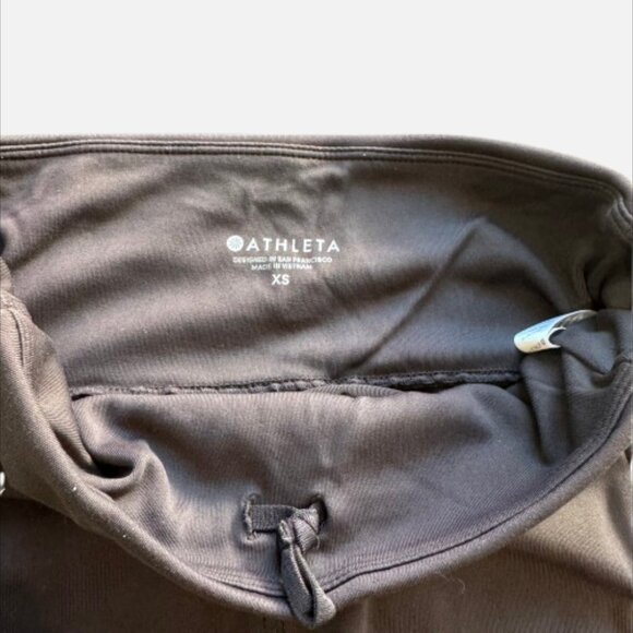 Athleta Women's High-Rise Leggings in Black with Back Zipper Pockets (Size XS) - Picture 6 of 8